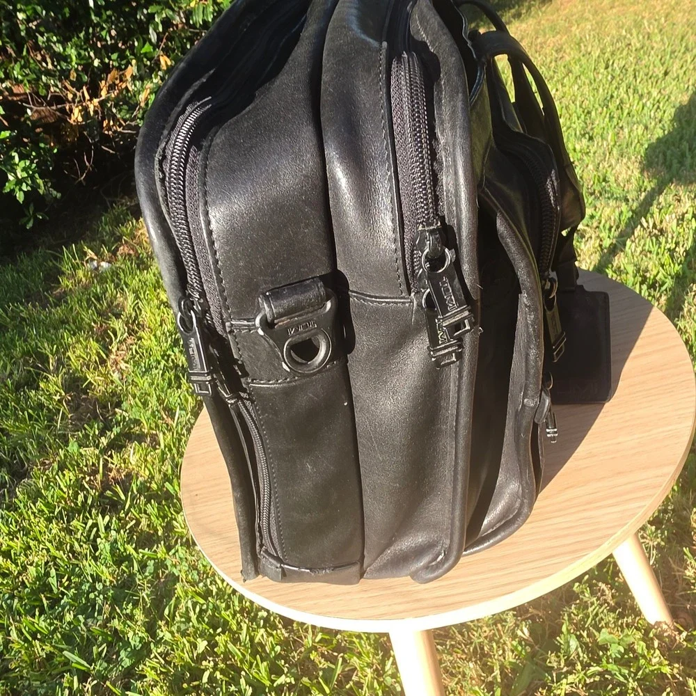 Tumi alpha leather